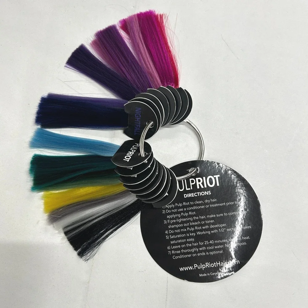 Pulp Riot Hair Color Swatch Ring Professional Salon Color Sample Chart Guide